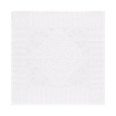 Le Jacquard Francais Bosphore Blanc White Napkin 22 x 22 Inch Set of 4, MPN: 20076, 3660269200763