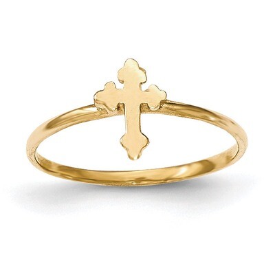 Cross Ring 14k Gold Polished K5726, MPN: K5726, 191101454585