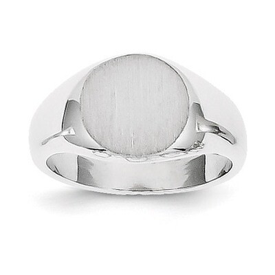 Signet Ring 14k White Gold RS568, MPN: RS568, 883957467979