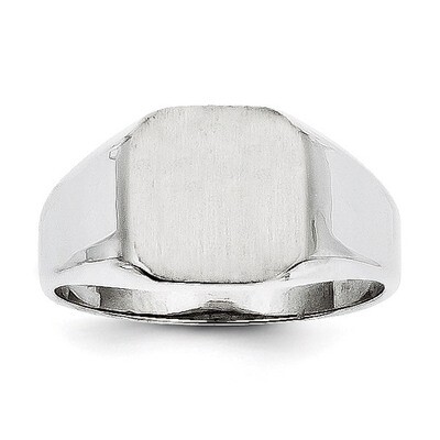Signet Ring 14k White Gold RS617, MPN: RS617, 883957369808