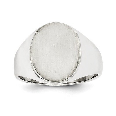 Signet Ring 14k White Gold RS550, MPN: RS550, 883957443126