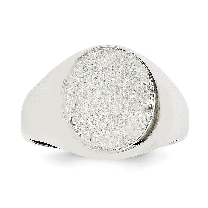 Signet Ring 14k White Gold RS553, MPN: RS553, 883957410982