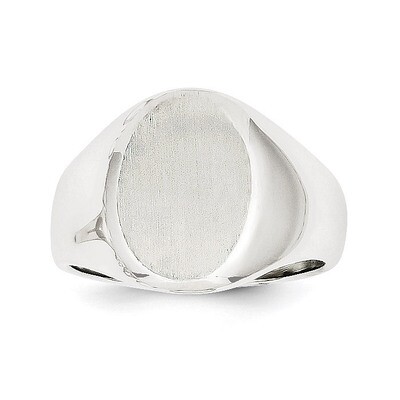 Signet Ring 14k White Gold RS548, MPN: RS548, 883957369624