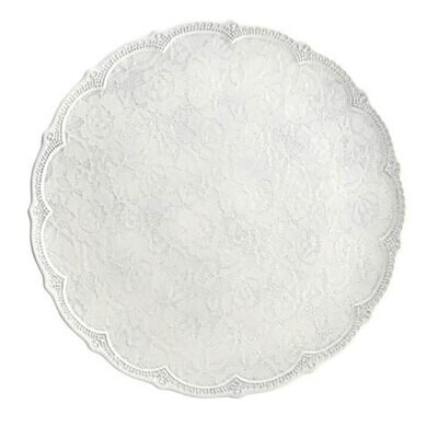 Arte Italica Merletto Antique Lace Scalloped Charger MER2300AL