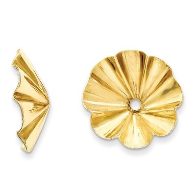 Fancy Earring Jackets 14k Gold Polished E1017, MPN: E1017, 658226124774