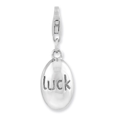 3-D Luck with Lobster Clasp Charm Sterling Silver QCC991, MPN: QCC991, 886774236971