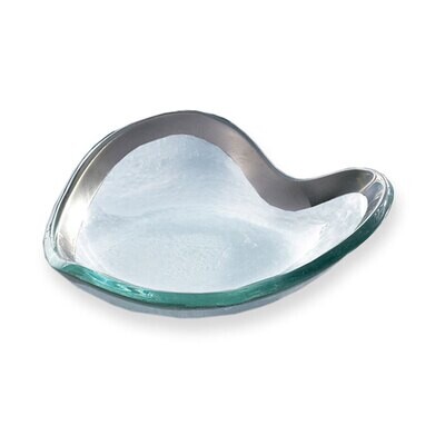Annieglass Hearts Bowl 5 Inch - Platinum, MPN: CSH103P, UPC: