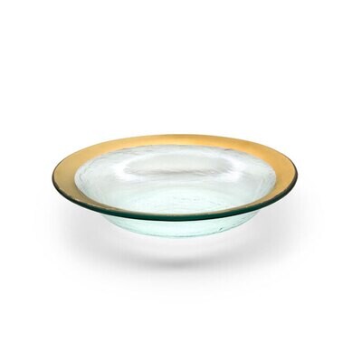 Annieglass Gold Roman Antique Deep Bowl 15 Oz 9 Inch, MPN: G105, UPC: