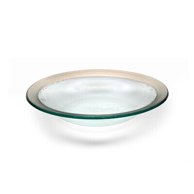 Annieglass Platinum Roman Antique Deep Bowl 15 Oz 9 Inch, MPN: P105, UPC: