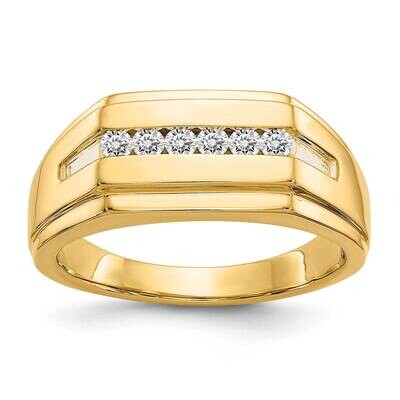 Diamond 6-Stone Mens Ring 14k Gold RM5793-025-YA, MPN: RM5793-025-YA, 883957476650