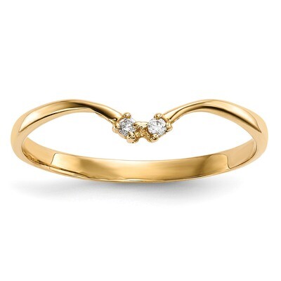 2-stone CZ Diamond Wrap Ring 14k Gold R603, MPN: R603, 883957789774