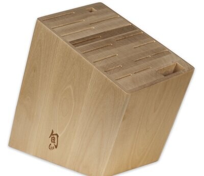 Shun Angled Block: 17-Slot Birch DM0850, MPN: DM0850, 87171058955