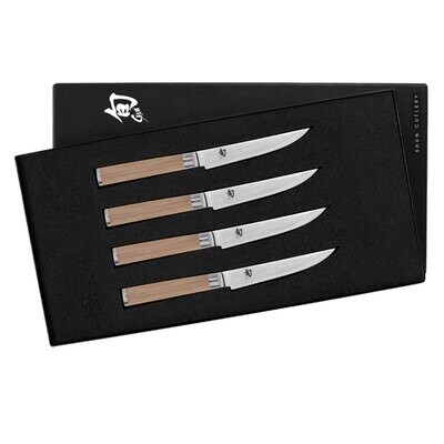 Shun Classic Blonde 4 Piece Steak Knife Set DMS400W, MPN: DMS400W, 87171061801
