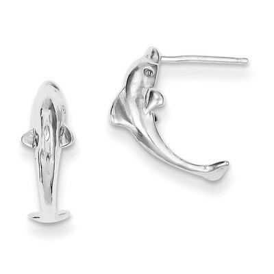 Dolphin Mini Earrings Sterling Silver QE127, MPN: QE127, 883957921914