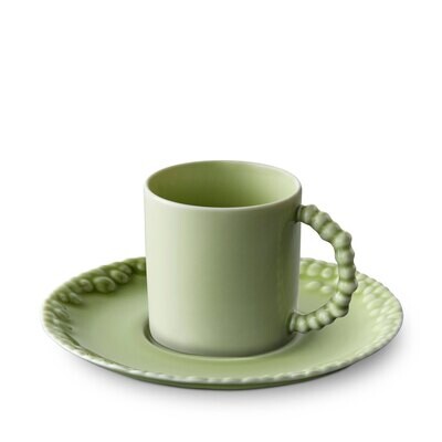 L&#39;Objet Haas Mojave Espresso Cup Saucer Green HB655, MPN: HB655, 810009644026