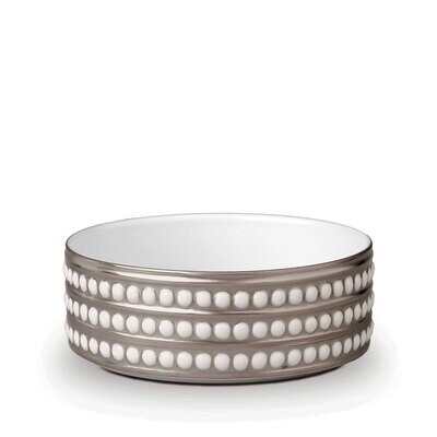 L&#39;Objet Perlee Medium Deep Bowl Platinum, MPN: PR368,