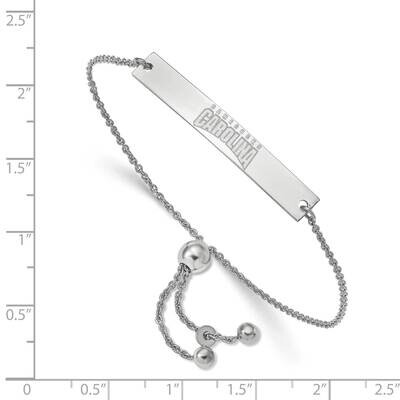 University of South Carolina Small Bar Adjustable Bracelet Sterling Silver SS074USO-9, MPN: SS074US…