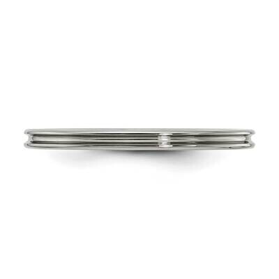 Edward Mirell Gray Ti Polished Concave 2mm Engravable Band EMR364-2MM by Edward Mirell, MPN: EMR364…