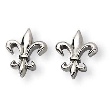 Fleur de lis Earrings - Titanium TBE100 by Chisel, MPN: TBE100, 883957874517