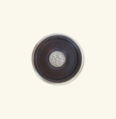 Match Pewter Bottle Coaster With Wood Insert a780.5