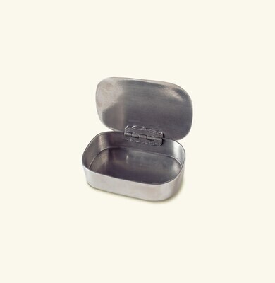 Match Pewter Simple Covered Box Engraved 1288.5