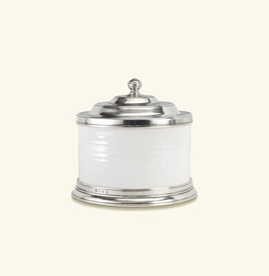 Match Pewter Convivio Cookie Jar - White