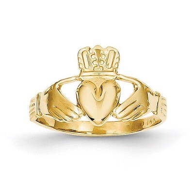Claddagh Ring 14k Gold Polished A9519, MPN: A9519, 883957897769