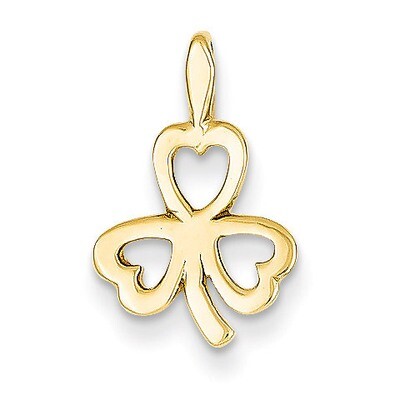 Heart Clover Charm 14k Gold A9503, MPN: A9503, 883957897738