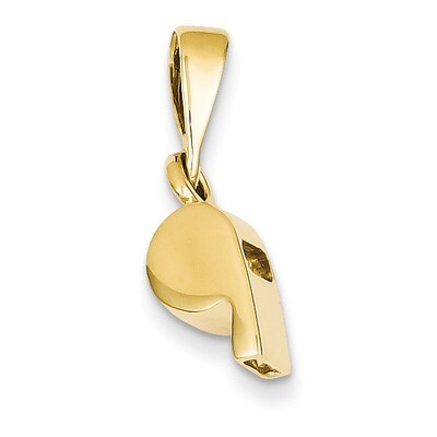 Sports Whistle Pendant 14k Gold A9494, MPN: A9494, 886774086521