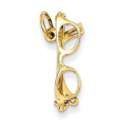 Glasses Charm 14k Gold A9139, MPN: A9139, 883957854151