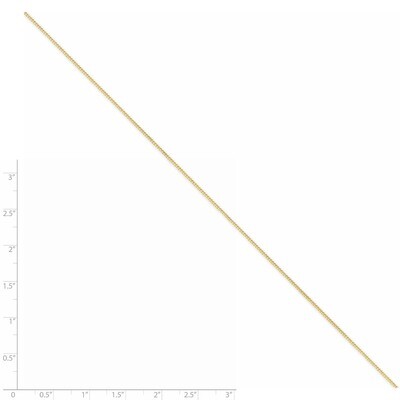 1.3mm Curb Pendant Chain 18 Inch 14k Gold PEN102-18, MPN: PEN102-18, 883957006918