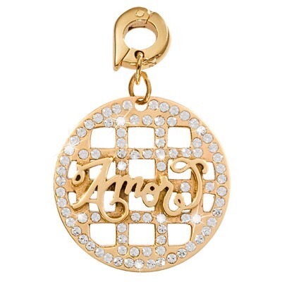 Nikki Lissoni Amor Charm Gold-Plated 25mm D1108GL, MPN: D1108GL, 8718819232803