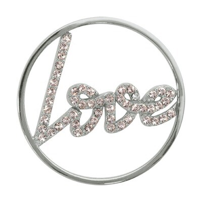 Nikki Lissoni Sparkling Love Silver-Plated 33mm Coin C1003SM, MPN: C1003SM, 8718627460115