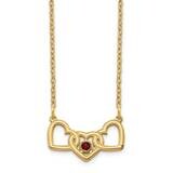 1 Birthstones 3 Heart Necklace 14k Gold XNA975/1Y, MPN: XNA975/1Y,