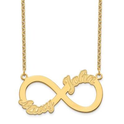 Infinity 2 Name Necklace 14k Gold XNA962Y, MPN: XNA962Y,