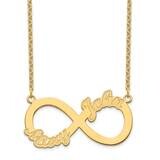 Infinity 2 Name Necklace 14k Gold XNA962Y, MPN: XNA962Y,