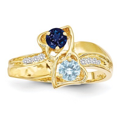 14k Yellow Gold Genuine Ring Family &amp; Mother XXMR91/2GY, MPN: XMR91_2, 883957969985