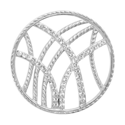 Nikki Lissoni Rebellious Stripes Silver-Plated 33mm Coin C1012SM, MPN: C1012SM, 8718627460382