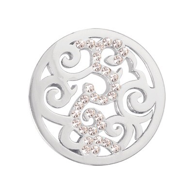 Nikki Lissoni Baroque Silver-Plated 23mm Coin C1018SS, MPN: C1018SS, 8718627460566