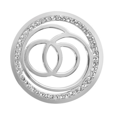 Nikki Lissoni Sophisticated Silver-Plated 33mm Coin C1032SM, MPN: C1032SM, 8718627460986