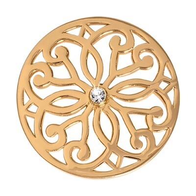 Nikki Lissoni Baroque Fantasy Gold-Plated 33mm Coin C1040GM03, MPN: C1040GM03, 8718627461228