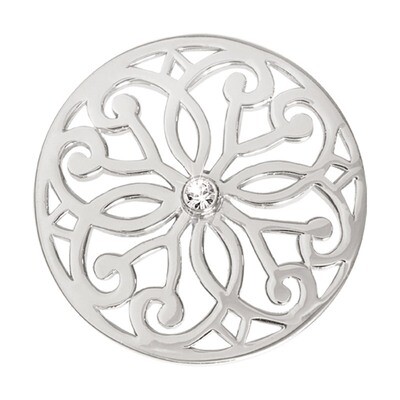 Nikki Lissoni Baroque Fantasy Silver-Plated 33mm Coin C1040SM03, MPN: C1040SM03, 8718627461280