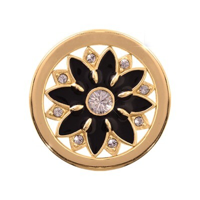 Nikki Lissoni Midnight Flower Gold-Plated 23mm Coin C1057GS, MPN: C1057GS, 8718627461716