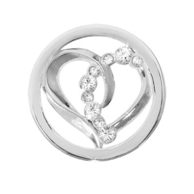 Nikki Lissoni Connected Love Silver-Plated 23mm Coin C1108SS, MPN: C1108SS, 8718627462478