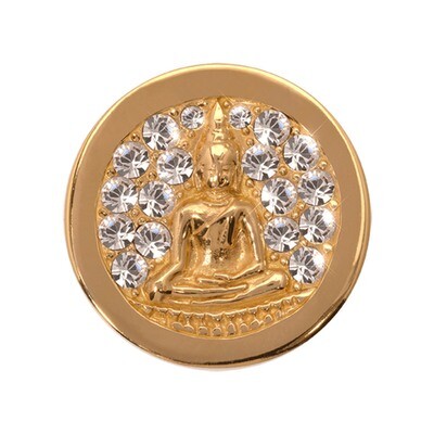 Nikki Lissoni Sparkling Buddha Gold-Plated 23mm Coin C1114GS, MPN: C1114GS, 8718627462553