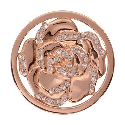 Nikki Lissoni Sparkling Hortensia Rose Gold-Plated 33mm Coin C1126RGM, MPN: C1126RGM, 8718627462683