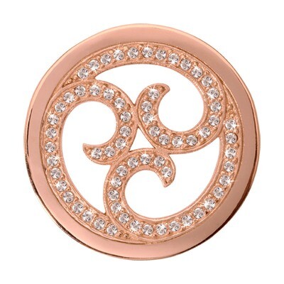 Nikki Lissoni Sparkling Curls Rose Gold-Plated 33mm Coin C1131RGM, MPN: C1131RGM, 8718627462744