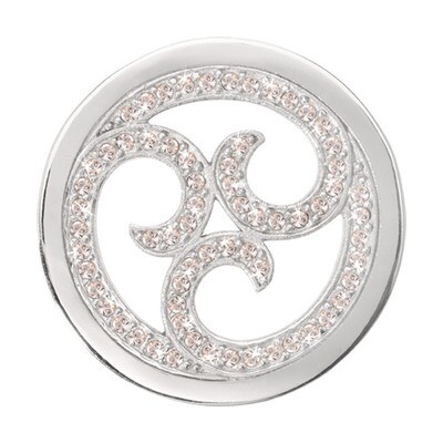 Nikki Lissoni Sparkling Curls Silver-Plated 33mm Coin C1131SM, MPN: C1131SM, 8718627462751