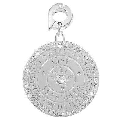Nikki Lissoni Wisdom of Words Charm Silver-Plated 25mm D1105SL, MPN: D1105SL, 8718819232773