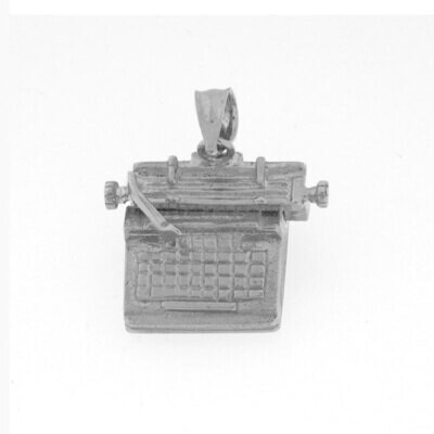 Office Computer Desktop Pendant Necklace Charm Bracelet in Yellow, White or Rose Gold 6442